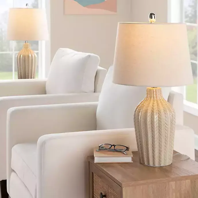 Clearance Kirklands Home Sand Rockwell Table Lamps, Set of 2 Tan