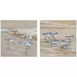 Discount Kirklands Home Sandpiper Beach I and II Art Prints, Set of 2 Tan