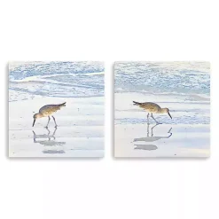 Discount Kirklands Home Sandpiper Dreams Canvas Art Prints, Set of 2 Blue