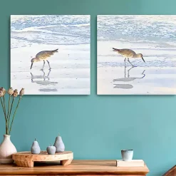 Discount Kirklands Home Sandpiper Dreams Canvas Art Prints, Set of 2 Blue