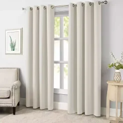 Sale Kirklands Home Sandy Beige Blackout Curtain Panel Set, 108 in. Tan