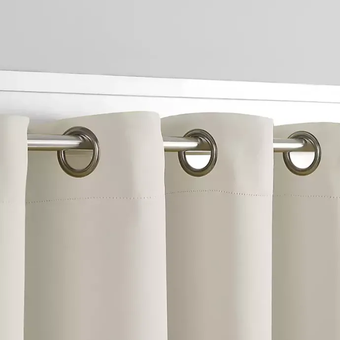 Sale Kirklands Home Sandy Beige Blackout Curtain Panel Set, 108 in. Tan
