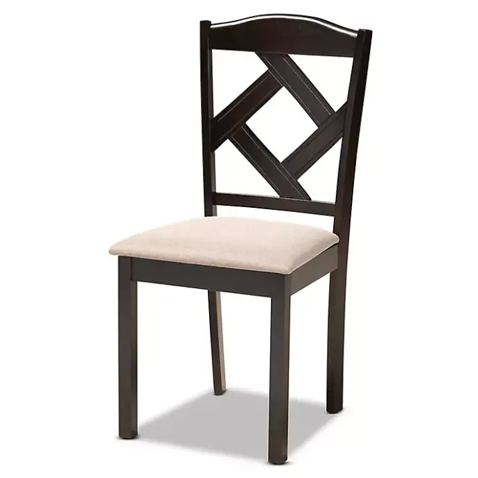 New Kirklands Home Sandy Beige Diamond Back 7-pc. Dining Set