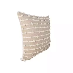 Hot Kirklands Home Sandy Beige Hand Knotted Decorative Throw Pillow