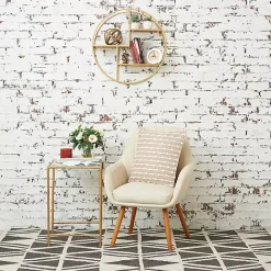 Hot Kirklands Home Sandy Beige Hand Knotted Decorative Throw Pillow