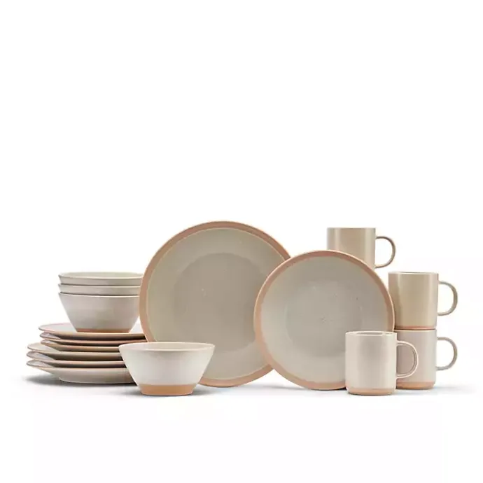 Discount Kirklands Home Sandy Beige Speckled 16-pc. Dinnerware Set Tan