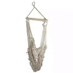 Hot Kirklands Home Sandy Coastal Macrame Hanging Hammock White