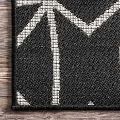 Sale Kirklands Home Sanford Gray Geometric Shapes Outdoor Rug, 5x8