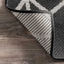 Sale Kirklands Home Sanford Gray Geometric Shapes Outdoor Rug, 5x8