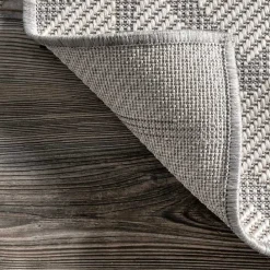 Best Kirklands Home Sanford Light Geometric Outdoor Rug, 5x8 Gray