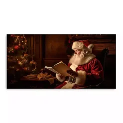 Sale Kirklands Home Santa and List Canvas Art Print