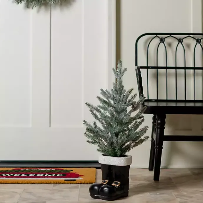 Outlet Kirklands Home Santa Boots Christmas Tree Arrangement