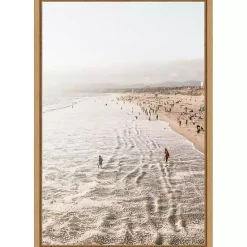 Sale Kirklands Home Santa Monica Beach Framed Canvas Art Print