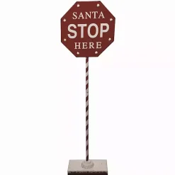 Best Kirklands Home Santa Stop Here Metal Outdoor Sign