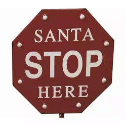 Best Kirklands Home Santa Stop Here Metal Outdoor Sign