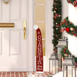 Outlet Kirklands Home Santa Stop Here Porch Board