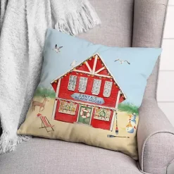 Hot Kirklands Home Santa's Beach House Indoor/Outdoor Pillow