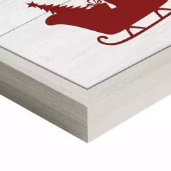 Sale Kirklands Home Santa's Rules Framed Canvas Print