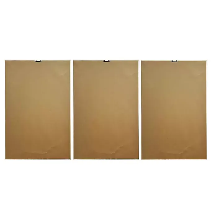 New Kirklands Home Sapphire Framed Canvas Art Prints, Set of 3