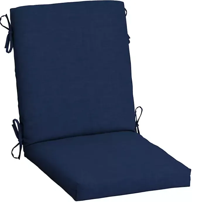 Sale Kirklands Home Sapphire Leala Luxe Outdoor Dining Chair Cushion Blue