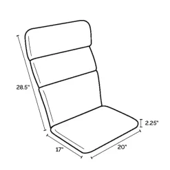 Best Kirklands Home Sapphire Leala Texture Outdoor Adirondack Cushion Blue