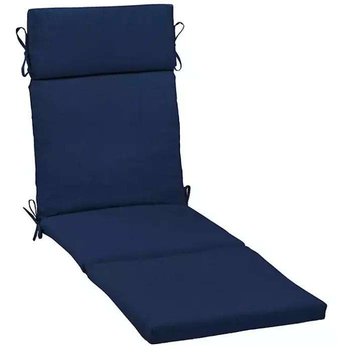 Sale Kirklands Home Sapphire Leala Texture Outdoor Chaise Cushion Blue