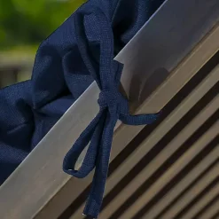 Sale Kirklands Home Sapphire Leala Texture Outdoor Chaise Cushion Blue