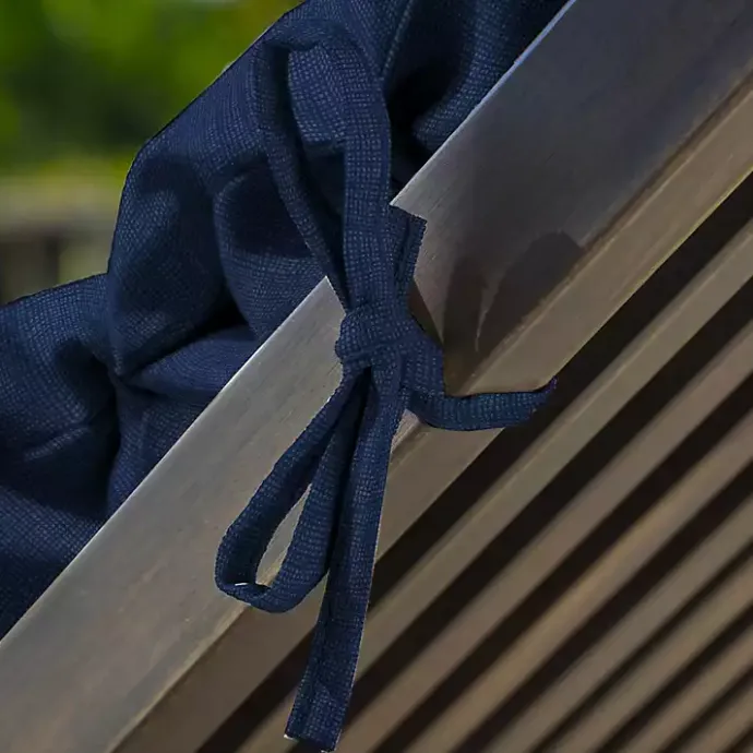 Sale Kirklands Home Sapphire Leala Texture Outdoor Chaise Cushion Blue