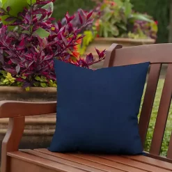 Sale Kirklands Home Sapphire Texture Outdoor Pillows, Set of 2 Blue