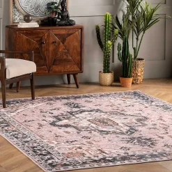 Outlet Kirklands Home Sasha Medallion Washable Area Rug, 4x6