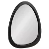Outlet Kirklands Home Satin Black Asymmetrical Wall Mirror