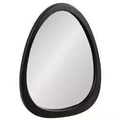 Outlet Kirklands Home Satin Black Asymmetrical Wall Mirror