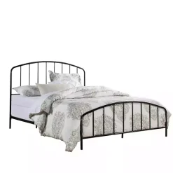 Hot Kirklands Home Satin Metal Spindle Queen Headboard Set Black