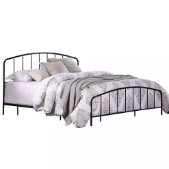 Online Kirklands Home Satin Metal Spindle King Headboard Set Black