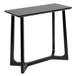 Best Kirklands Home Satin Olivia Console Table Black