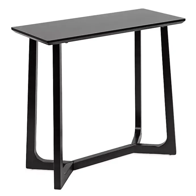 Best Kirklands Home Satin Olivia Console Table Black