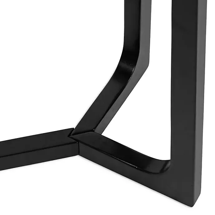 Best Kirklands Home Satin Olivia Console Table Black