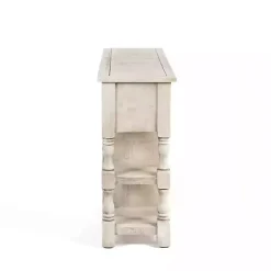 Hot Kirklands Home Savannah Cream Distressed Cabinet Ivory