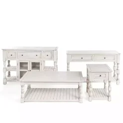 Hot Kirklands Home Savannah Cream Distressed Cabinet Ivory