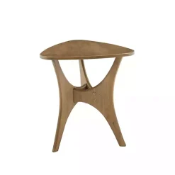 Sale Kirklands Home Savannah Wooden Triangle Accent Table Brown