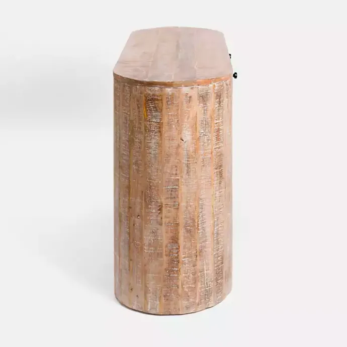 New Kirklands Home Sawmark 2-Drawer Console Table Brown