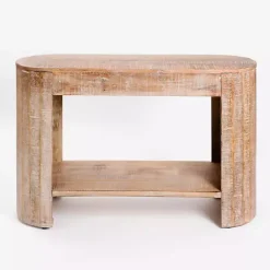 New Kirklands Home Sawmark 2-Drawer Console Table Brown