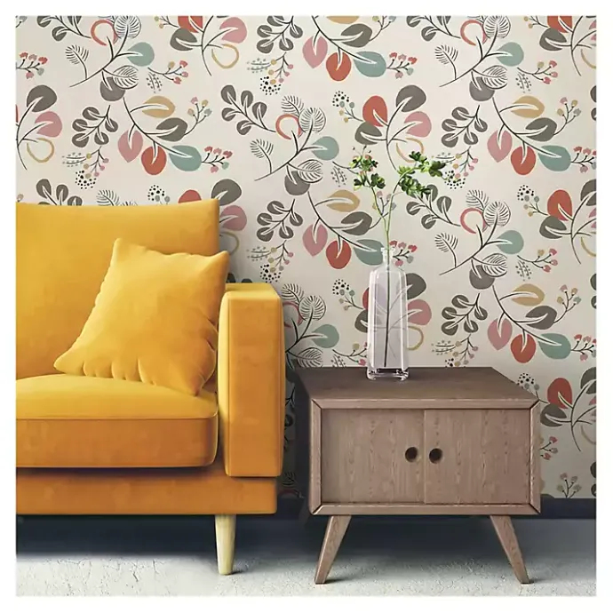 Clearance Kirklands Home Scandinavian Botanical Peel & Stick Wallpaper