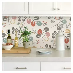 Clearance Kirklands Home Scandinavian Botanical Peel & Stick Wallpaper