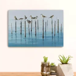 Discount Kirklands Home Sea Bird Break Canvas Art Print Blue