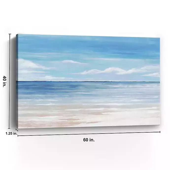 New Kirklands Home Sea Landscape III Giclee Canvas Art Print Blue