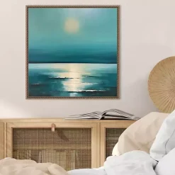 Discount Kirklands Home Sea Sunrise Framed Canvas Art Print