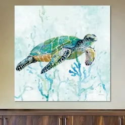 Kirklands Home Sea Turtle Swim I Canvas Art Print