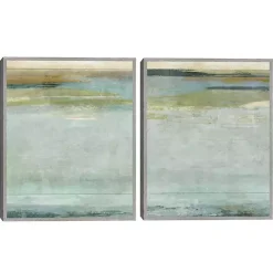 Sale Kirklands Home Seafoam Framed Canvas Art Prints, Set of 2 Blue