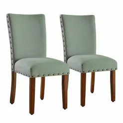 Clearance Kirklands Home Seafoam Parsons Chairs, Set of 2 Green